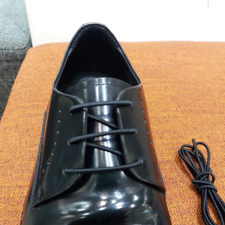 탄성 밴딩 고무줄 구두끈  밤색 검정색 2색 편리한 깔끔한  H011