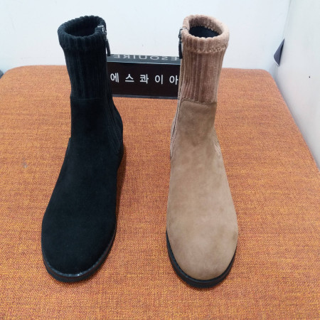 스웨이드 스판 골지싹스부츠 편안한 에스콰이아 영에이지 부츠 611