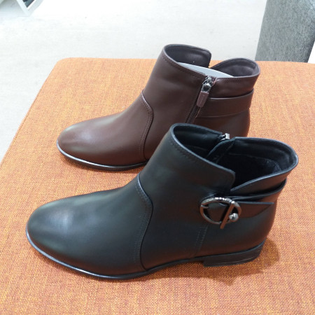 발편한 따스한  3센치 소가죽 논슬립 고무창 부츠 606