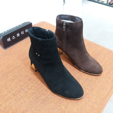 부드러운 가벼운 편안한 세련된 스웨이드 앵클부츠 WBS610