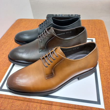 남성화 깔끔한 옥스포드 기본 갈색 더비슈즈  PFBSHD006