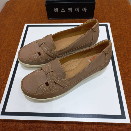 영에이지 양가죽 여성 경량 통굽 로퍼  HL509