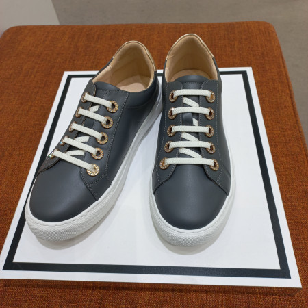 특가 여성 소가죽 밴딩 그레이 경량 스니커즈 운동화 PXAWHZ506