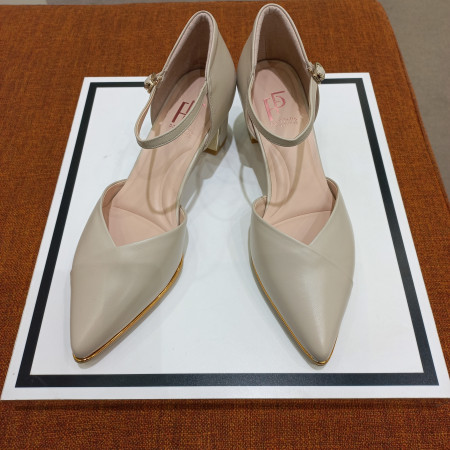 여성 양가죽  싸이드 오픈 5센치 V라인 구두 PFBMST608