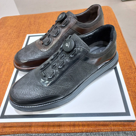 남성 소가죽 다이얼 끈조절 경랑 정장 캐주얼 겸용화  PFBSHL060