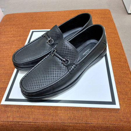 남성 소가죽 여름 펀칭 소프트 가벼운 경량 로퍼 구두  807