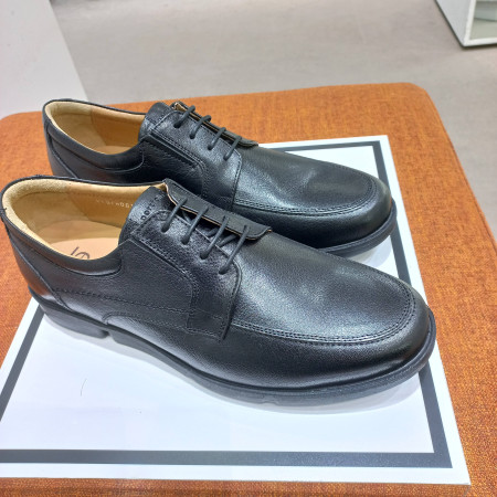 남성 소가죽 경량 발편한 세미정장 컴포트 검정색구두