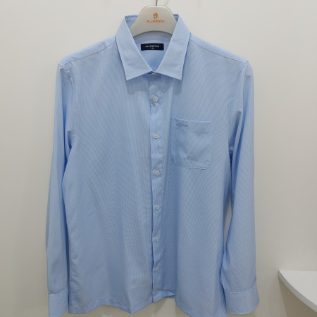 [행복한백화점][올포유]봄 남성 캐주얼 솔리드 라이크라 셔츠(블루) AGBSO--2121