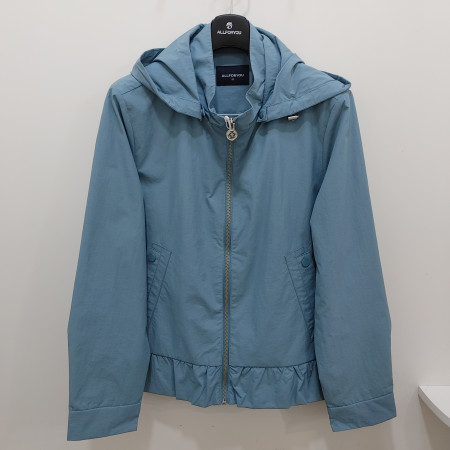 [행복한백화점][올포유]봄 여성 밑단 포인트 후드 사파리(블루,핑크)  ALFRO--2221