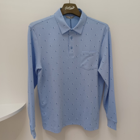 [행복한백화점][크로커다일]남성블루춘하티셔츠cdaacts1482(31)