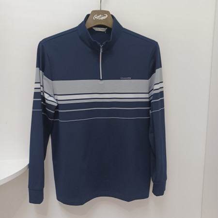 [행복한백화점][크로커다일]남성춘추곤색반집업티셔츠cdaacts1402(38)