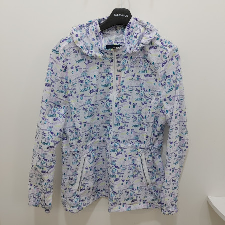 [행복한백화점][올포유]여름  여성 프린트 후드 점퍼(화이트,청록)  AWJUO--3151