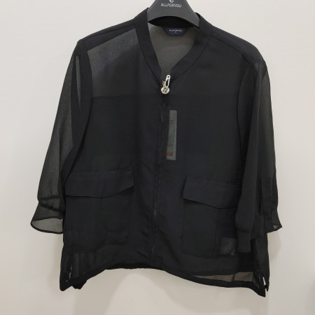 [행복한백화점][올포유]여름 여성 폴리 쟈켓 (블랙) ALKKO--4211