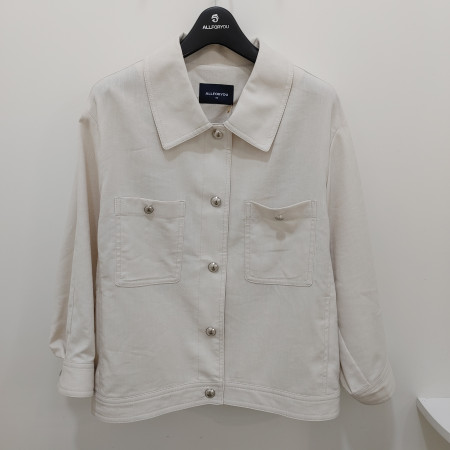 [행복한백화점][올포유]여름 여성 니트 포인트 오버핏 캐주얼 쟈켓(아이보리) ALKKO--3251