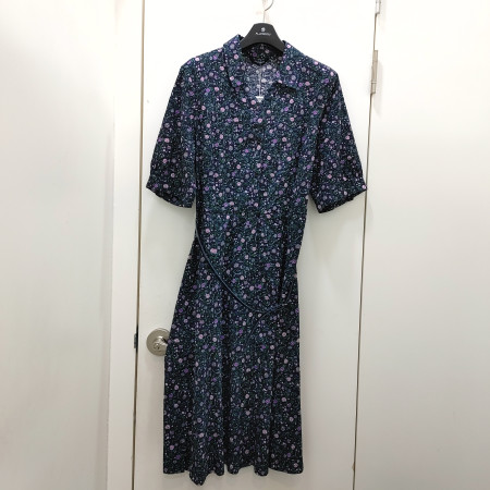 [행복한백화점][올포유]여름 여성 플라워프린트 면소재 원피스(네이비,아이보리) ALONO--4251