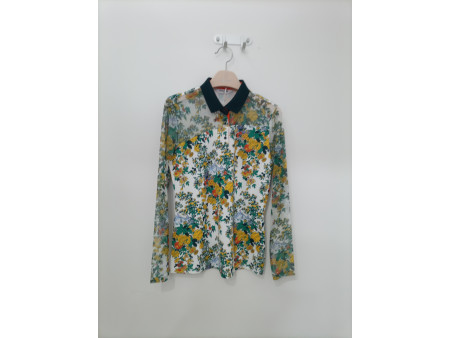 [행복한백화점][마코]플라워프린트요꼬에리MPW1TS12