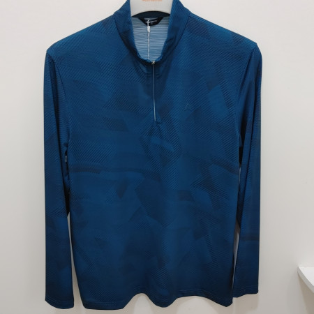 [행복한백화점][올포유]여름 남성 기하학 프린트 긴팔 티셔츠(청록) AMTHO--3391