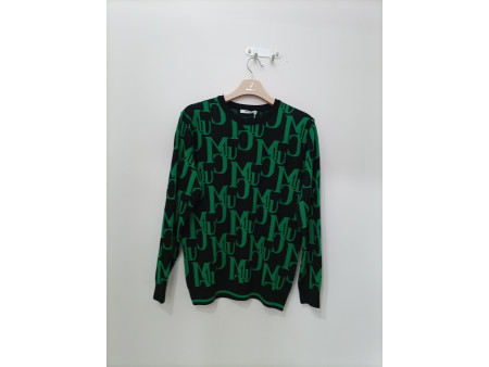 [행복한백화점][마코]기하하로고패턴스웨터MPM1SW11