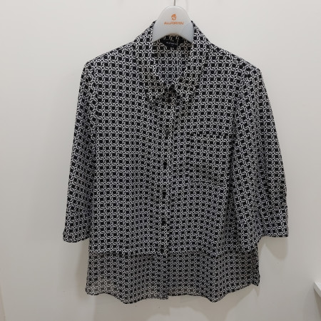 [행복한백화점][올포유]여름 여성 체인패턴 오픈 블라우스(블랙,레드) ALBLO--4151