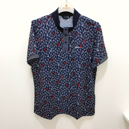 [행복한백화점][올포유]여름 여성 프린트 차이나 티셔츠(네이비,레드) AWTHO--4161