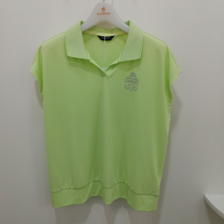 [행복한백화점][올포유]여름 여성 자수포인트  티셔츠(연두,화이트) AWTPO--3471