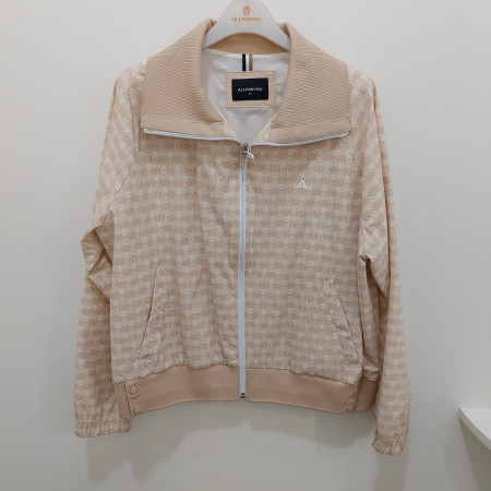 [행복한백화점][올포유]봄 여성 니트카라 프린트 숏,균일가,점퍼(브라운) AWJUN--1471