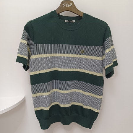 [행복한백화점][크로커다일]남성카키색여름라운드니트cdaackr2312(45)