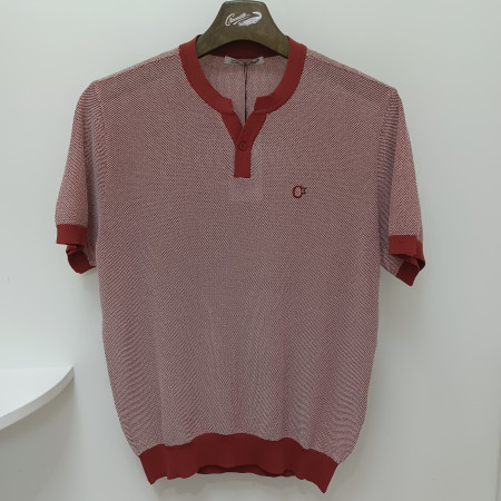 [행복한백화점][크로커다일]남성핑크색여름라운드니트cdaackr2311(65)