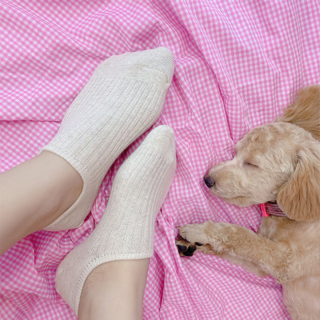 [행복한백화점][윈드스카프]발냄새 기능성 발목 양말 5족 세트