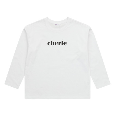 [행복한백화점][소이]블랙레터링쭉티 24M0482