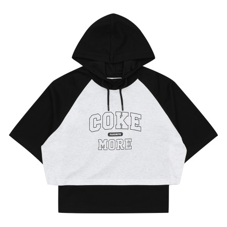 [행복한백화점][소이]5부래글런레이드후드셋업티 24M0757