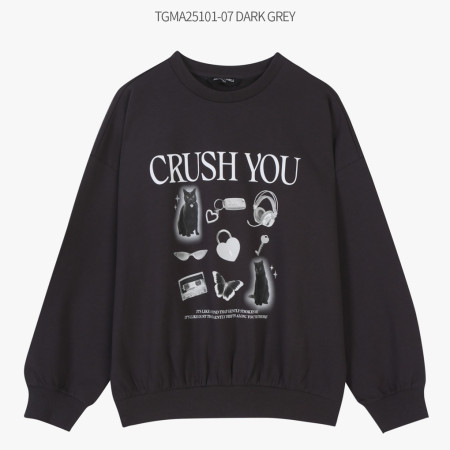 [행복한백화점][더데이걸]모노 실사 스웻셔츠   TGMA25101