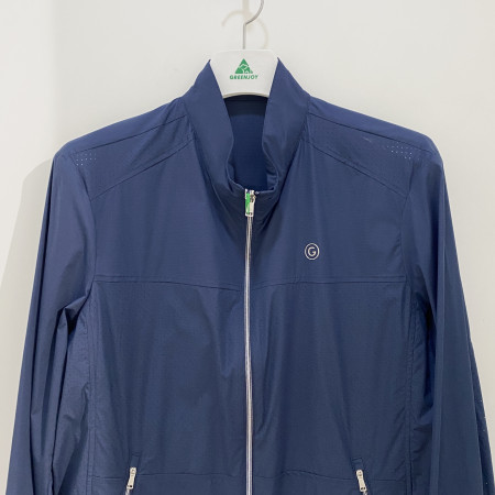 [행복한백화점][그린조이] 펀칭 배색 스트레치 바람막이 점퍼 네이비 남성 GP22WJ22M