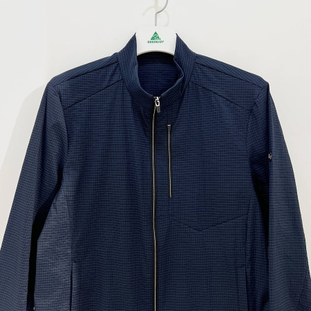 [행복한백화점][그린조이] 펀칭믹스 지퍼 포인트 스트레치 바람막이 점퍼 네이비 남성 GP23WJ52M