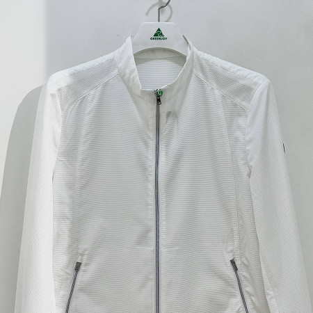 [행복한백화점][그린조이] G로고 엠보 스트레치 바람막이 점퍼 화이트 남성 GP23WJ21M