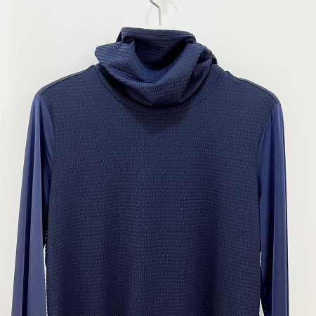 [행복한백화점][그린조이] 시어서커 솔리드 마스크 폴라 티셔츠 네이비 여성 GP22KL01W