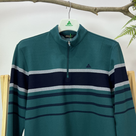 [행복한백화점][그린조이] 기모 뎅깡 반지퍼 티셔츠 청록 남성 GF23KL21M