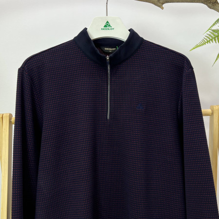 [행복한백화점][그린조이] 져지 집업 긴팔 티셔츠 와인 남성 GF23KL22M