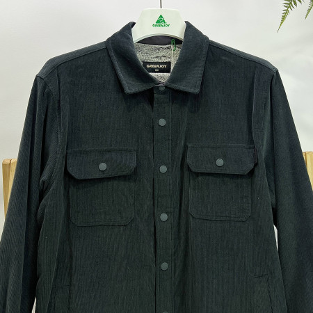 [행복한백화점][그린조이] 융기모안감 코듀로이 아우터형 골덴 셔츠 진초록 남성 GF23WS81M