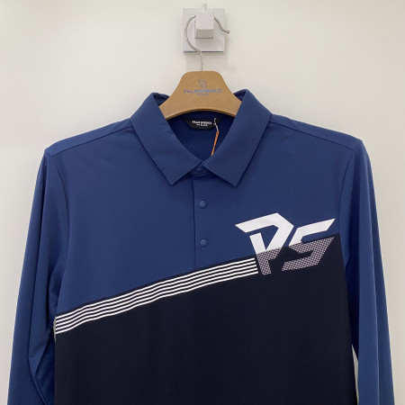 팜스프링스 사선 컬러 배색 긴팔 카라티셔츠 블루 남성 STSM213120