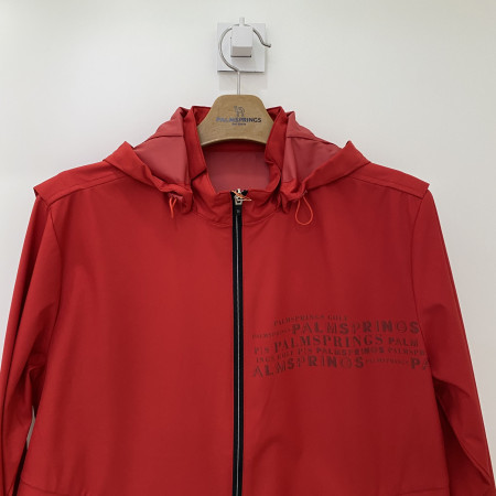 팜스프링스 워터프루프 경량 바람막이 방수 점퍼 레드 남성 SWJM211501