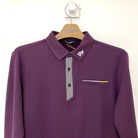 팜스프링스 기모안감 겨울 긴팔 카라티셔츠 퍼플 남성 STSM214160