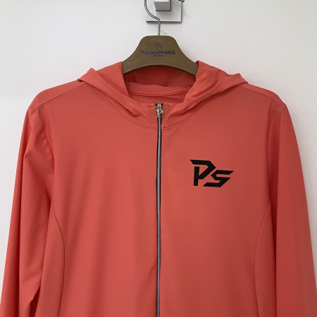 팜스프링스 나일론 트리코트스판 후드 집업 바람막이 점퍼 오렌지 여성 SJJL221601