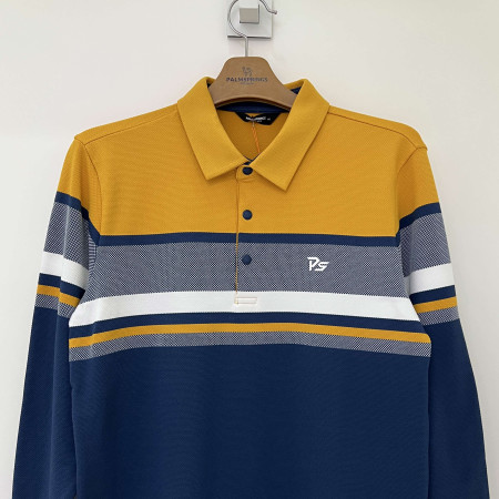 팜스프링스 배색 포인트 로고 티셔츠 네이비 남성 STSM224157