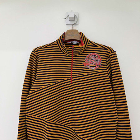 팜스프링스 스트라이프 절개 롱 티셔츠 오렌지 여성 STZL224255