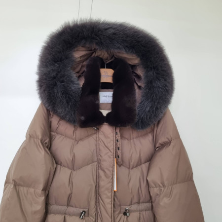 팜스프링스 양털후드 롱다운점퍼SWDL224662