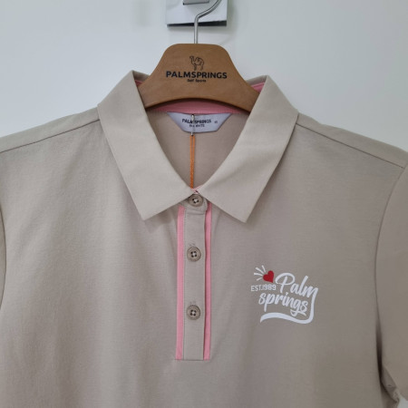 팜스프링스 배색 포인트 여성 반팔 티셔츠STSL232276