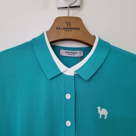 팜스프링스 여성 제에리 배색 니트 디셔츠SKTL232454