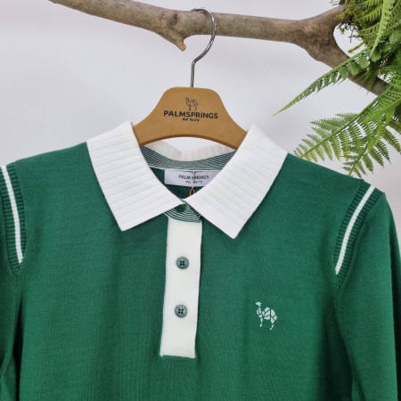 팜스프링스 가을 여성 어깨 시보리 포인트 니트 SKTL 233402