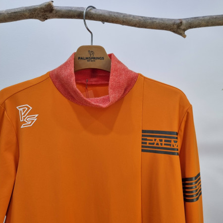 팜스프링스 여성 니트 원단 믹스 폴라 티셔츠STTL 233206